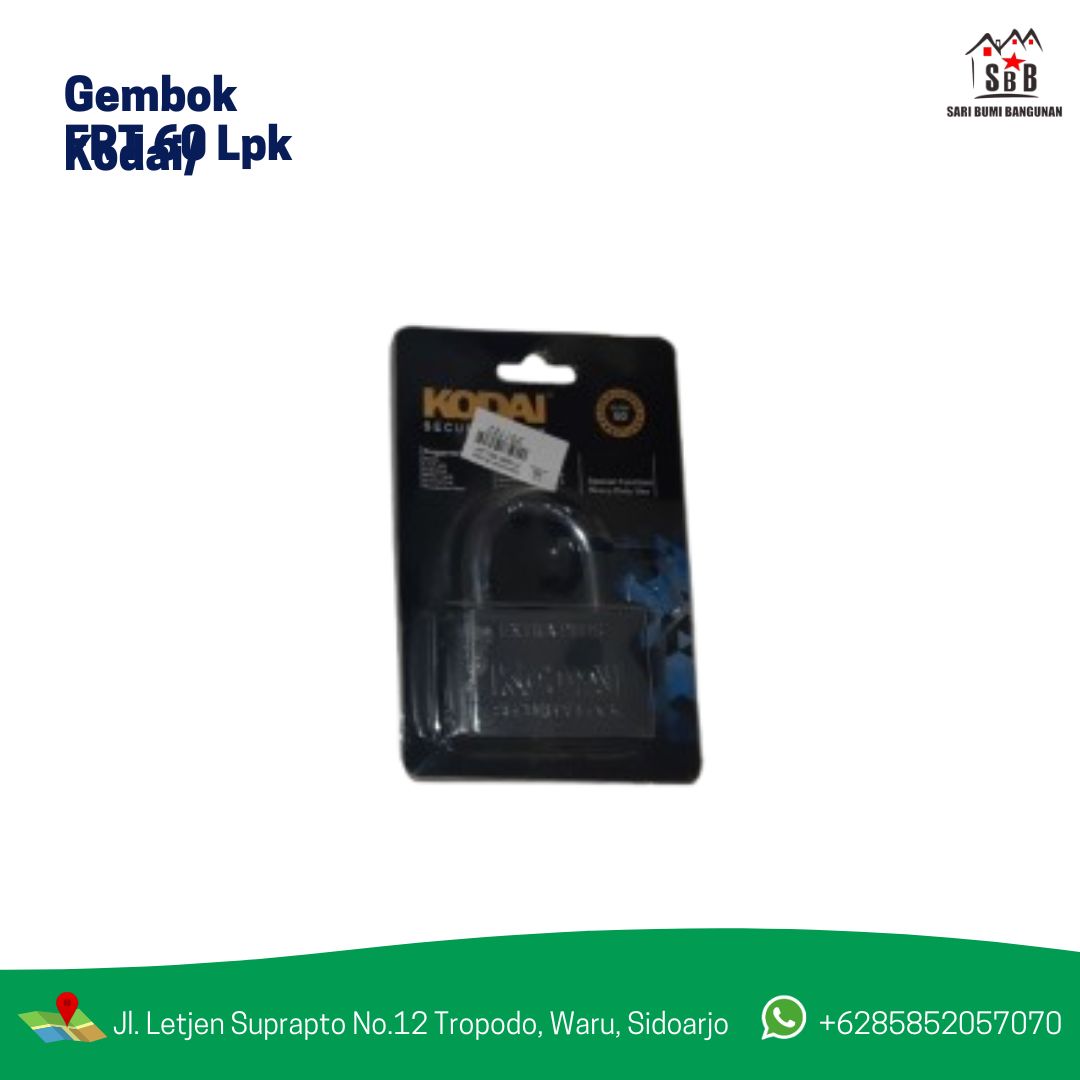 Gembok Kodai/FRT 60 Lpk